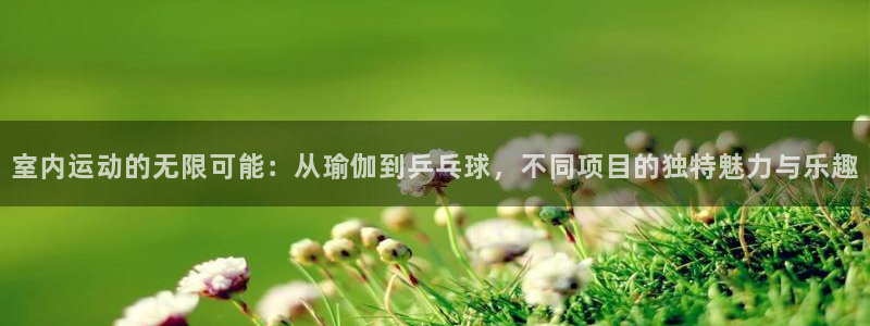 千亿国际官方平台体育:室内运动的无限可能:从瑜伽到乒乓球,不